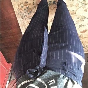Abercrombie size XL pin strip blue and white pant
